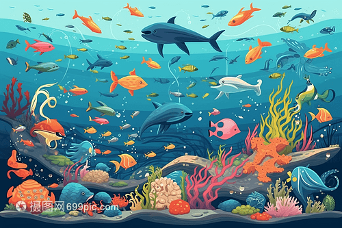 海底的海洋生物
