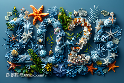 海洋生物構(gòu)成的數(shù)字