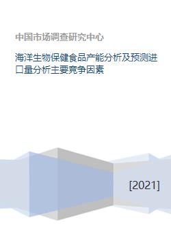 海洋生物保健食品產(chǎn)能分析及預(yù)測(cè)進(jìn)口量分析主要競(jìng)爭(zhēng)因素